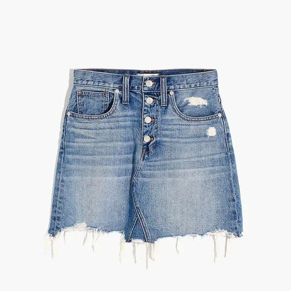 Madewell A line Denim  skirt size 26 - Picture 5 of 14